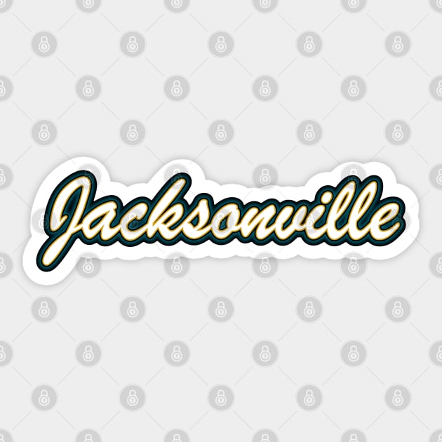 Football Fan of Jacksonville Sticker by gkillerb